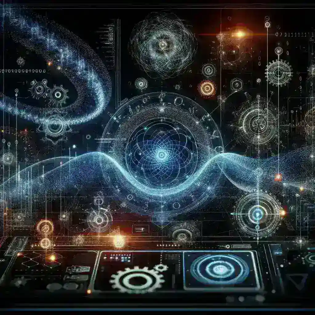 "Imagen que ilustra el proceso de automatización y optimización en la calibración cuántica, mostrando gráficos de datos y equipos tecnológicos avanzados utilizados en investigaciones cuánticas."